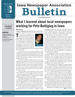 What I Learned About Local Newspapers Working for Pete