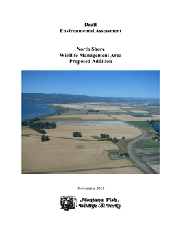 Draft Environmental Assessment North Shore Wildlife Management