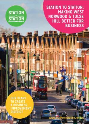 Making West Norwood & Tulse Hill Better for Business