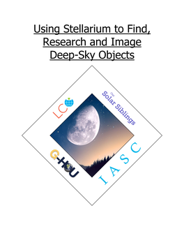 Using Stellarium to Find and Image Deep-Sky Objects