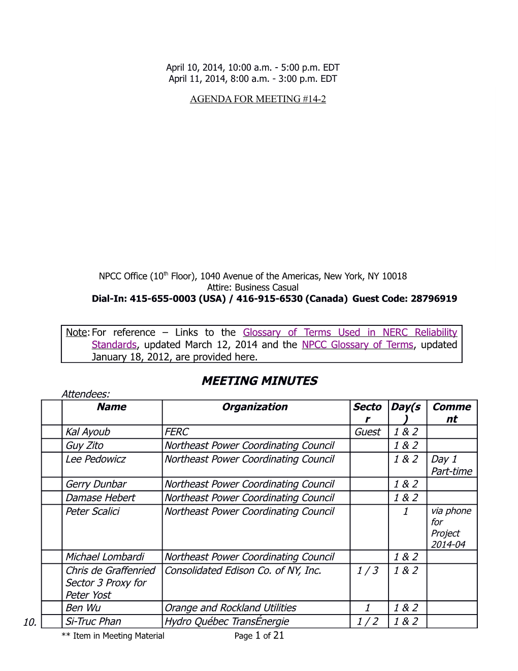 Final Meeting Minutes April 10-11 2014