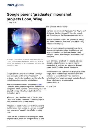 Moonshot Projects Loon, Wing 11 July 2018