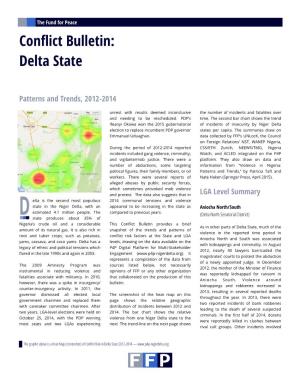 Conflict Bulletin: Delta State