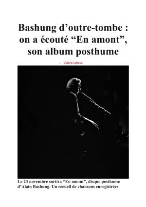Bashung D'outre-Tombe