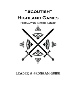 Highland Games February 28- March 1, 2020