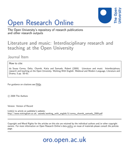 Open Research Online Oro.Open.Ac.Uk