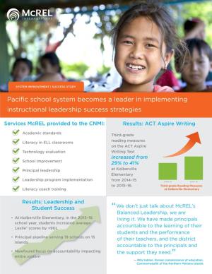 Pacific School System Becomes a Leader in Implementing Instructional