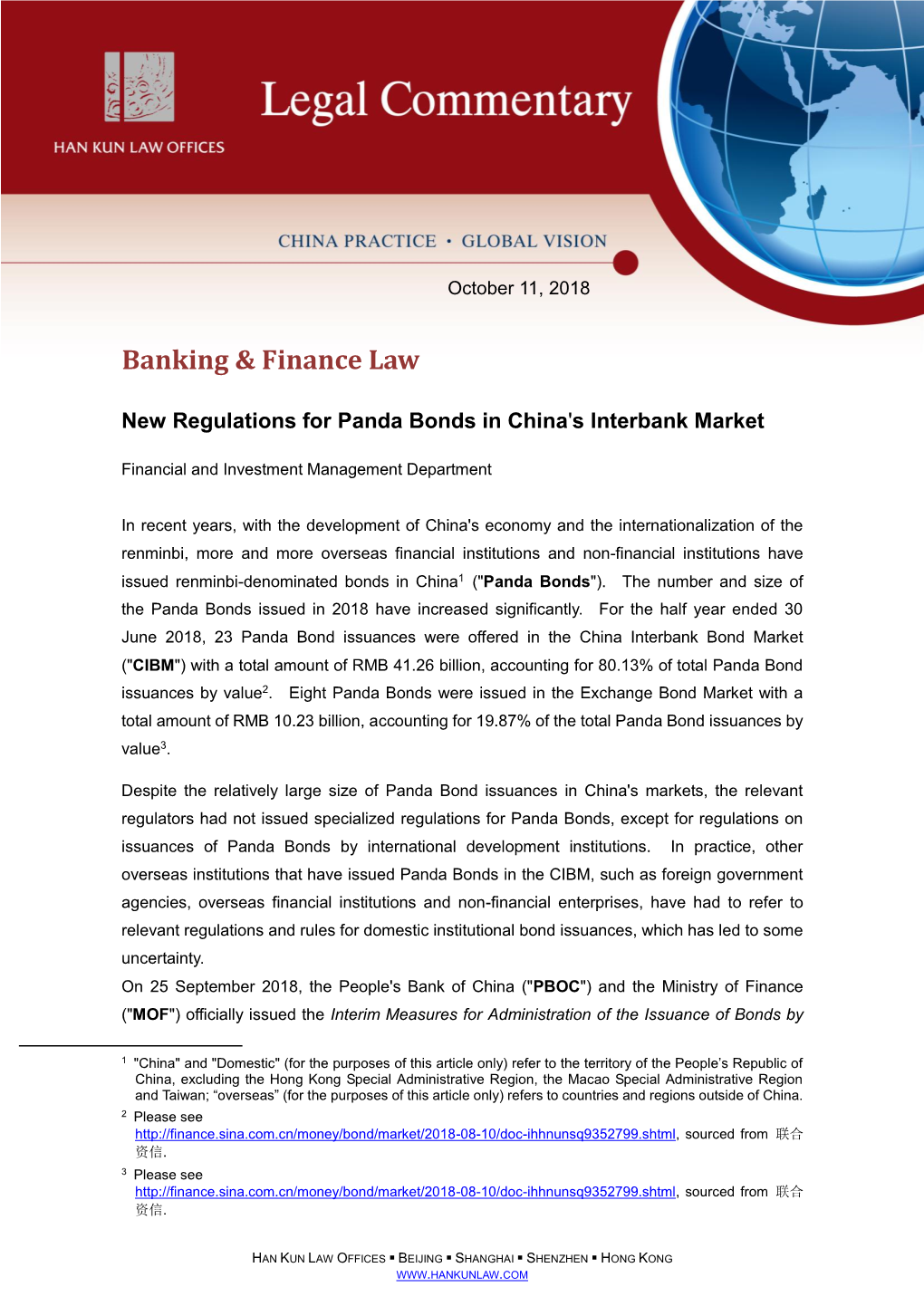 New Regulations for Panda Bonds in China's Interbank Market