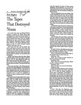 The Tapes That Destroyed Nixon