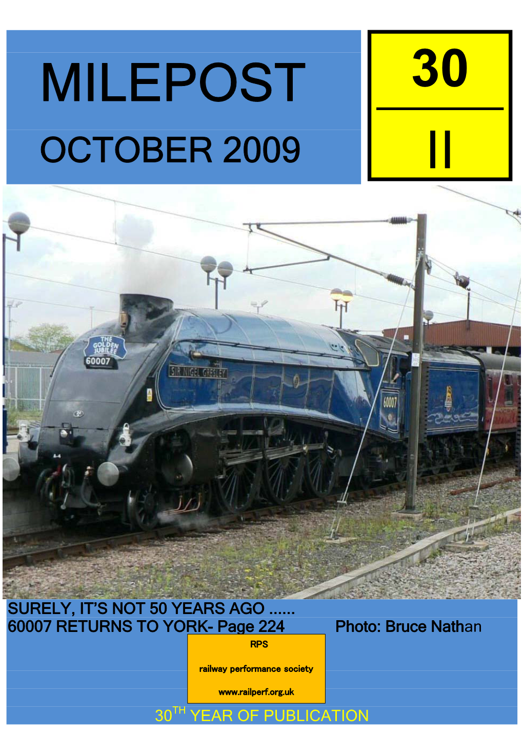 Milepost 30½ – October 2009