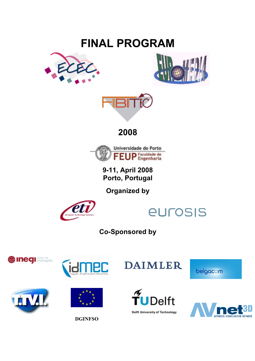 ECEC-FUBUTEC-EUROMEDIA2008 Final Programme