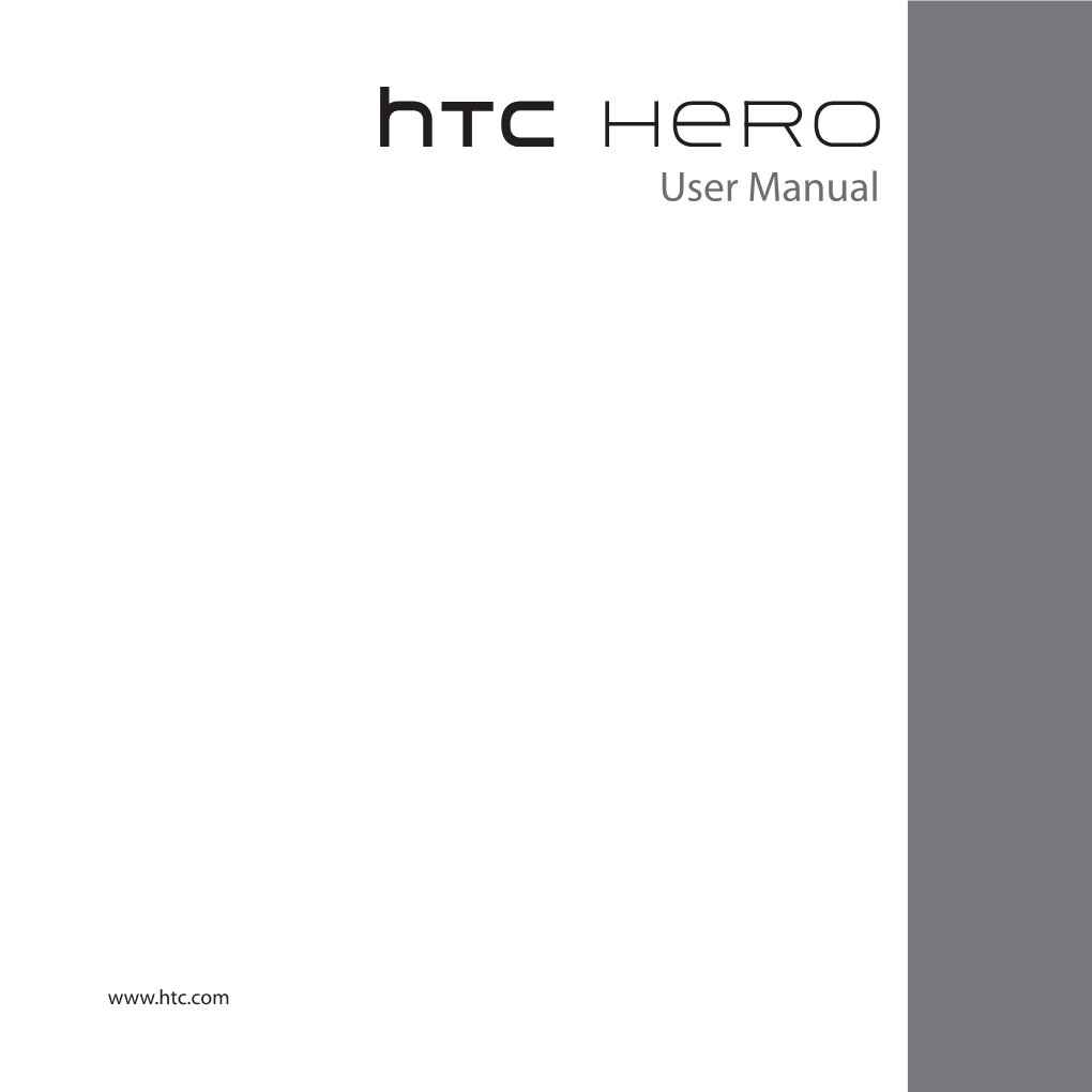 HTC Hero User Manual