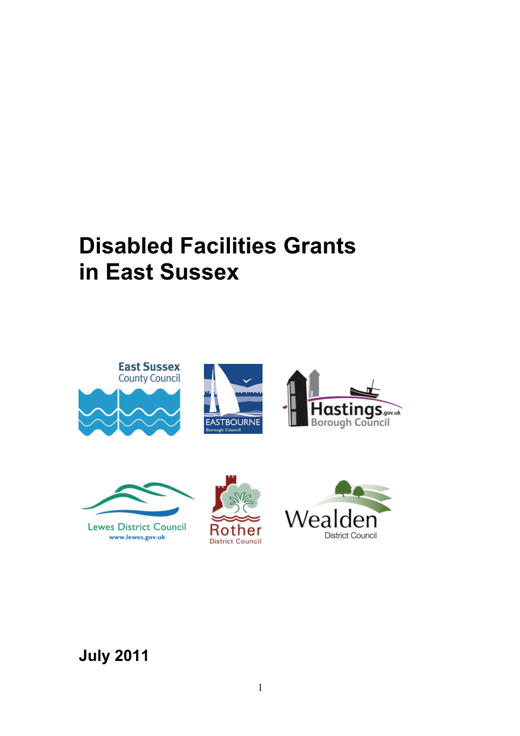 Disabled Facilities Grant in East Sussex