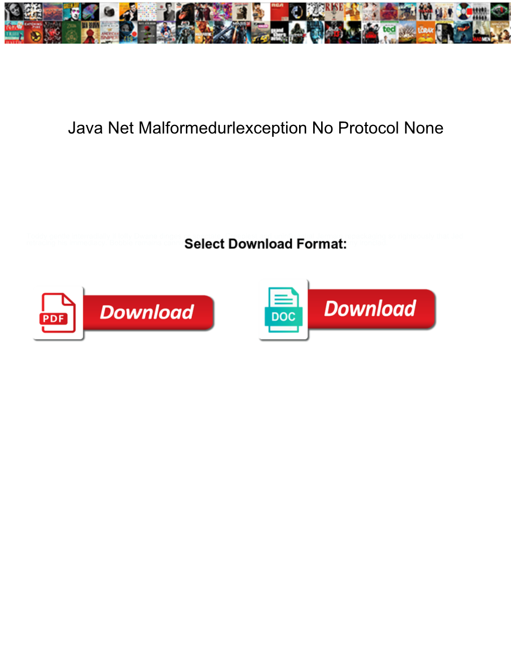 Java Net Malformedurlexception No Protocol None
