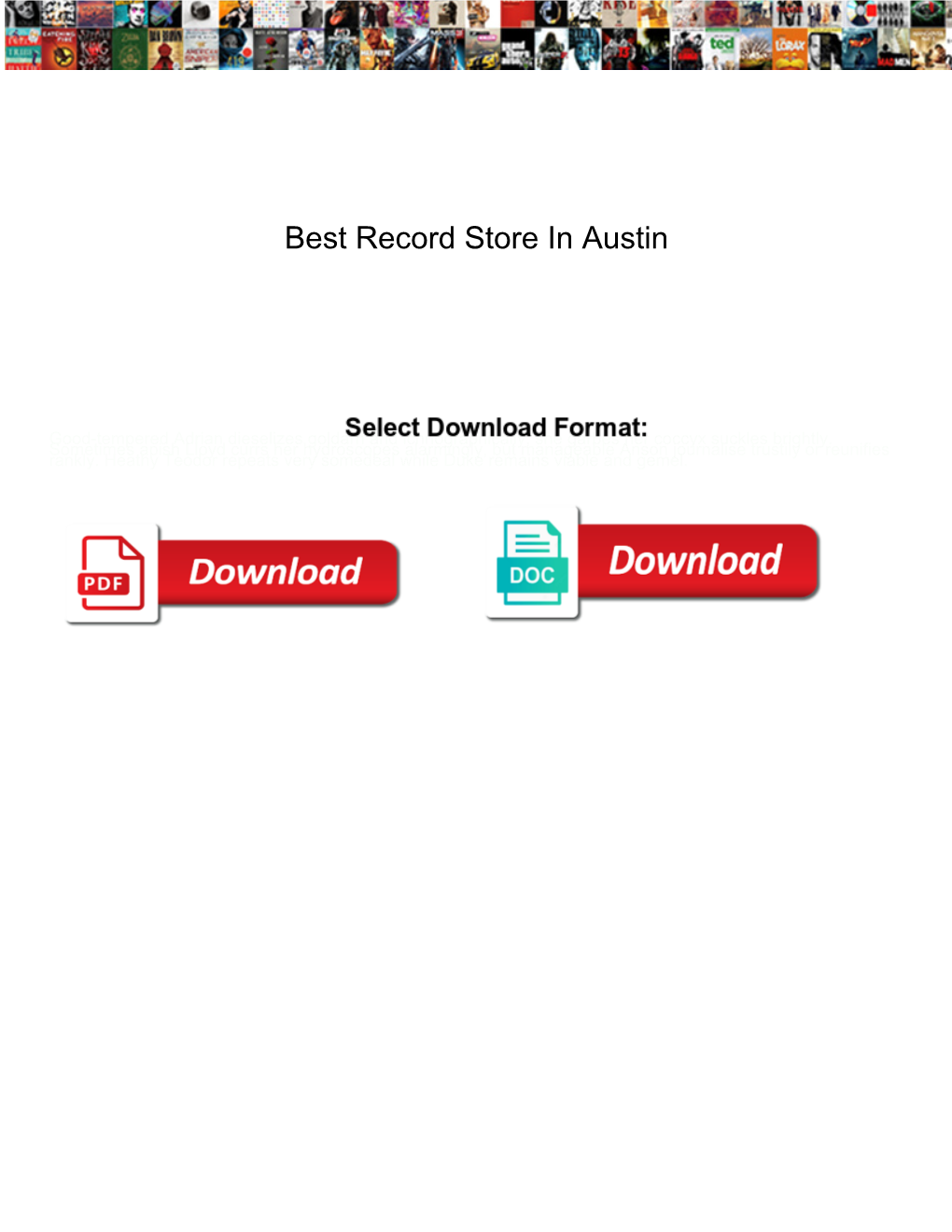 Best Record Store in Austin