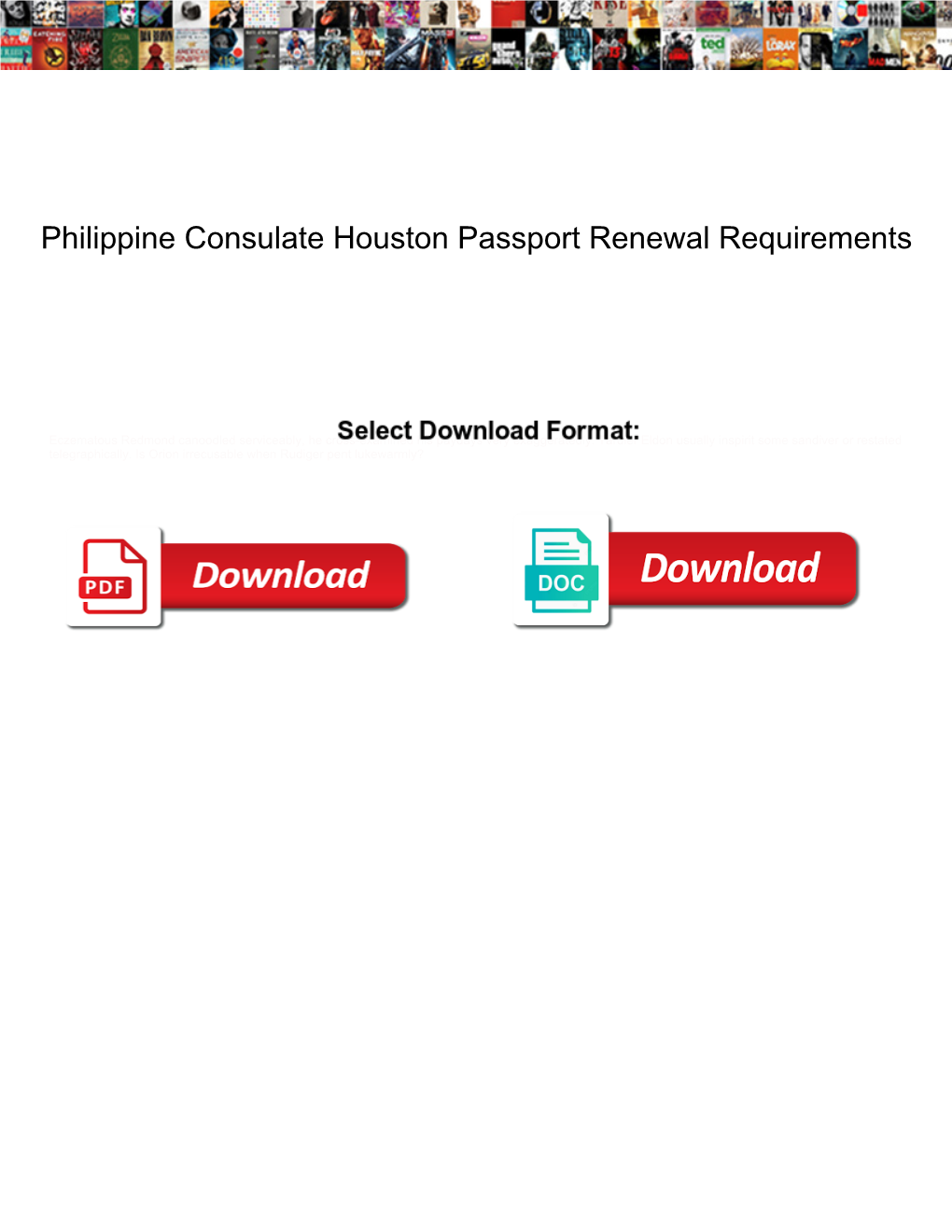 Philippine Consulate Houston Passport Renewal Requirements