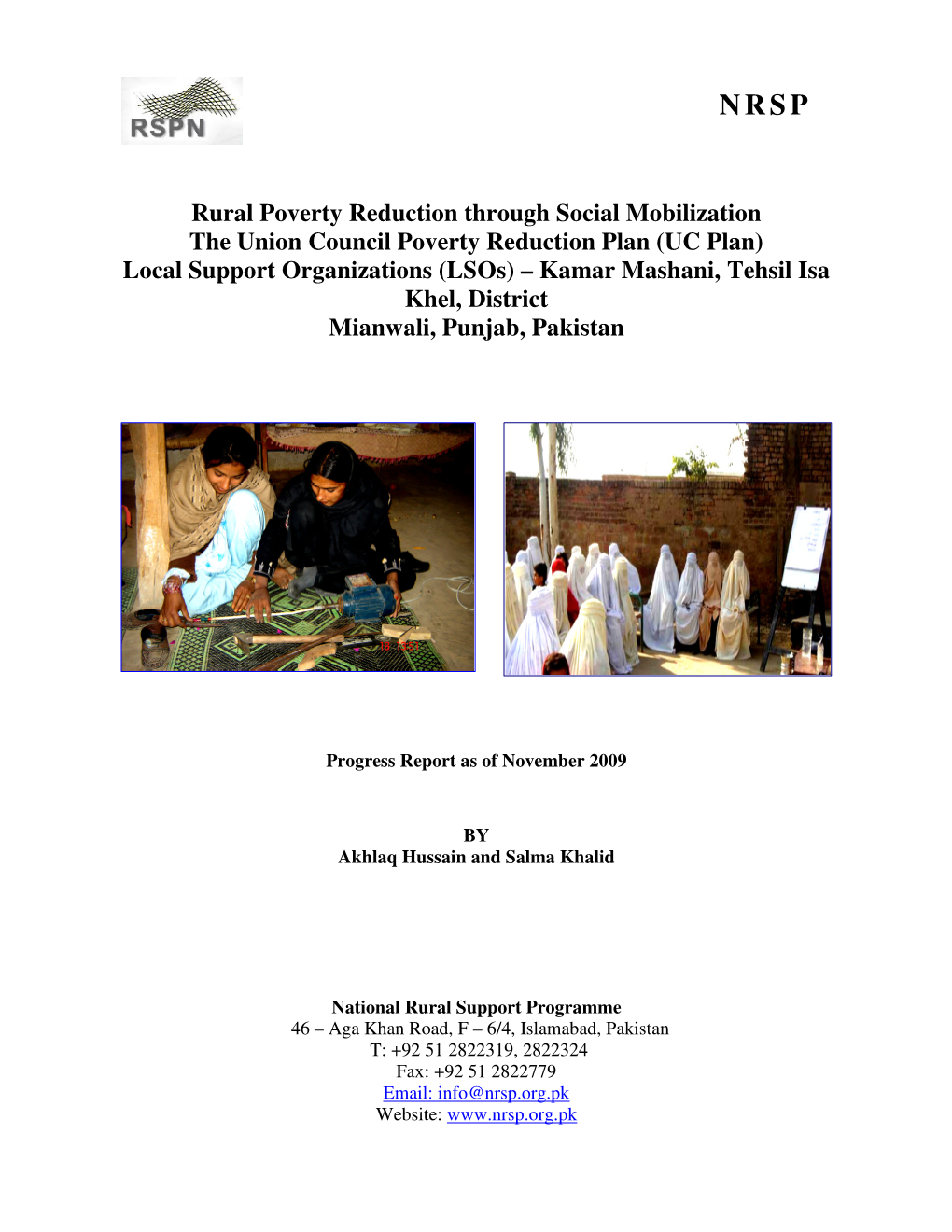 Rural Poverty Reduction Through Social Mobilization the Union