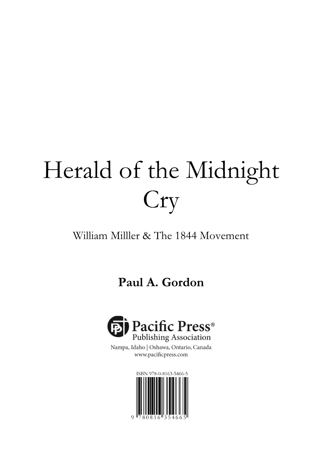 Herald of the Midnight Cry