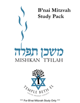 B'nai Mitzvah Study Pack