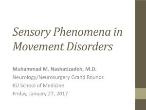 Sensory Phenomena in Movement Disorders