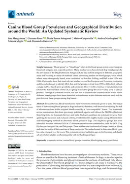 Canine Blood Group Prevalence and Geographical Distribution Around the World: an Updated Systematic Review