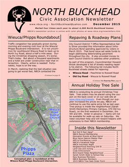 NORTH BUCKHEAD Civic Association Newsletter - Northbuckhead@Yahoo.Com December 2015