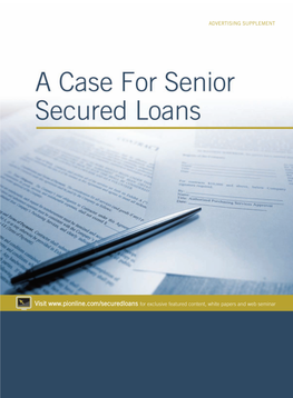A Case for Senior Secured Loans
