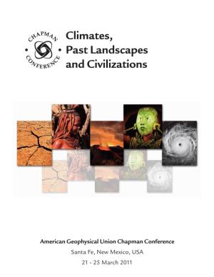 Climates, Past Landscapes and Civilizations