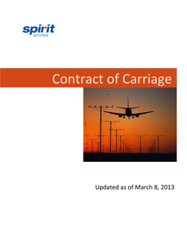Contract of Carriage