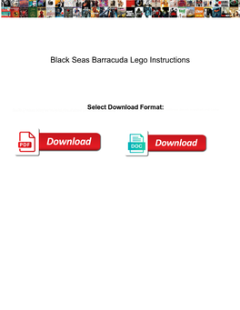 Black Seas Barracuda Lego Instructions