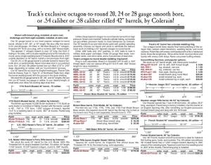 Track's Exclusive Octagon-To-Round 20, 24 Or 28 Gauge Smooth Bore, Or