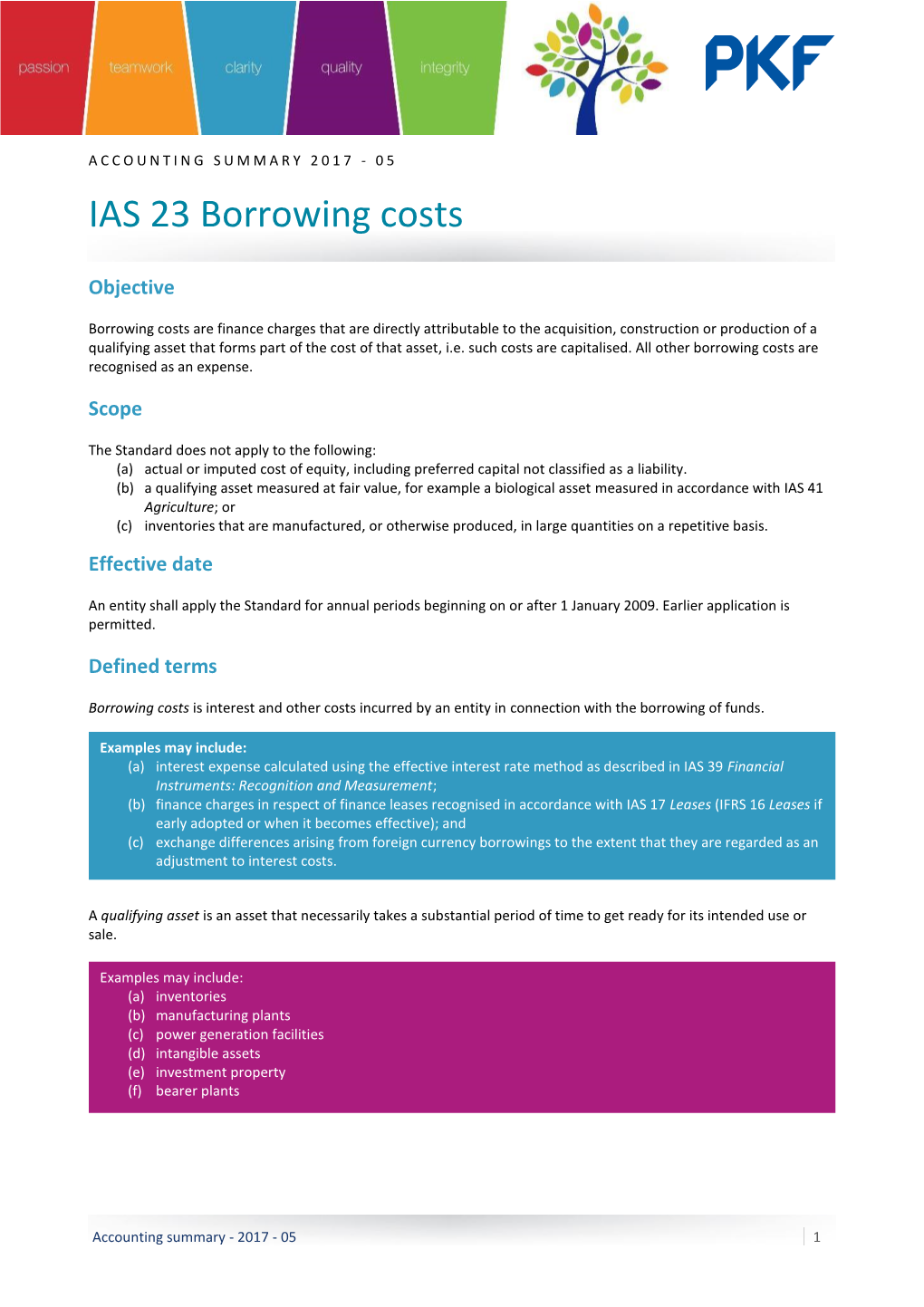 IAS 23 Borrowing Costs