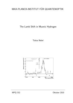 The Lamb Shift in Muonic Hydrogen