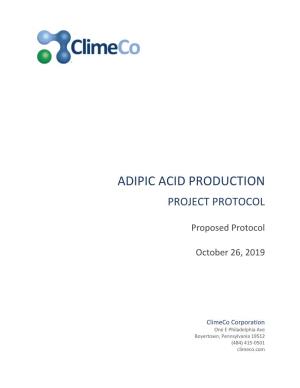 Proposed Adipic Acid Production Protocol