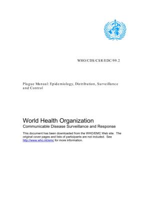 WHO/CDS/CSR/EDC/99.2 Plague Manual: Epidemiology