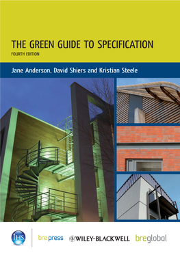 The Green Guide to Specification Fourth Edition
