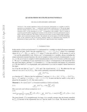 Quasi-Random Multilinear Polynomials 3