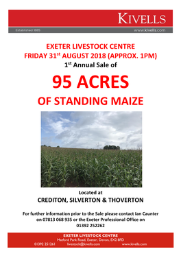 EXETER LIVESTOCK CENTRE FRIDAY 31St AUGUST 2018 (APPROX