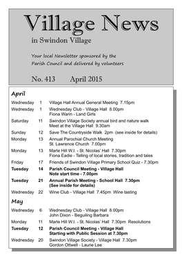 Village News April 2015