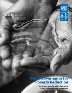 Water Governance for Poverty Reduction