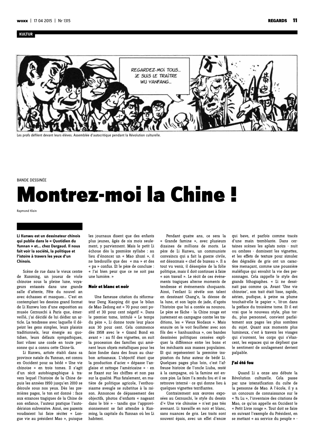 Montrez-Moi La Chine ! Raymond Klein