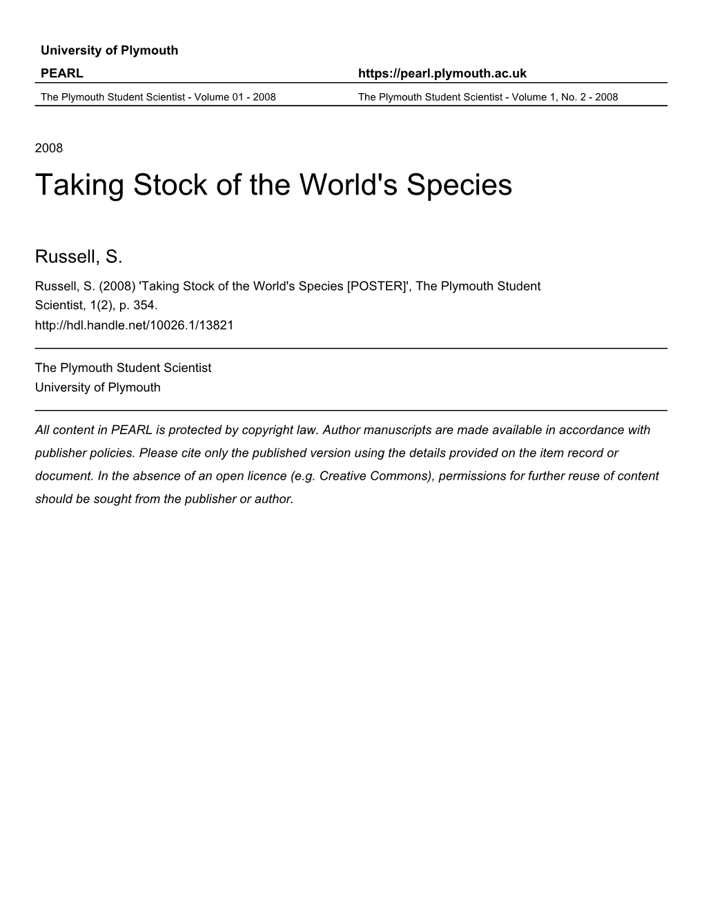 TPSS-2008-Vol1n2 354Russell.Pdf (7.920Mb)