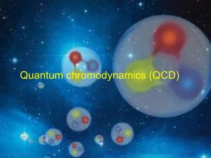 Quantum Chromodynamics (QCD) QCD Is the Theory That Describes the Action of the Strong Force