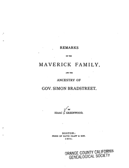 Maverick Family