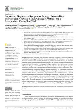 Improving Depressive Symptoms Through Personalised Exercise and Activation (IDEA): Study Protocol for a Randomised Controlled Trial