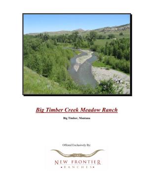 Big Timber Creek Meadow Ranch