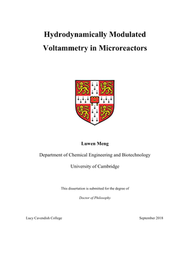 Hydrodynamically Modulated Voltammetry in Microreactors