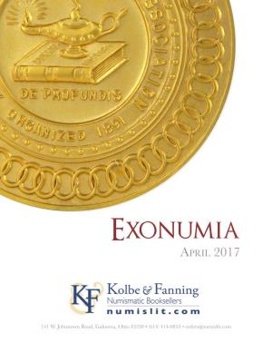 Exonumia April 2017
