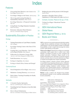 Features Sustainability Education in Practice 34 Global News 32 GEN