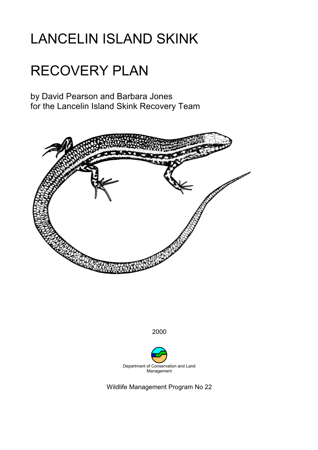 Lancelin Island Skink Recovery Plan